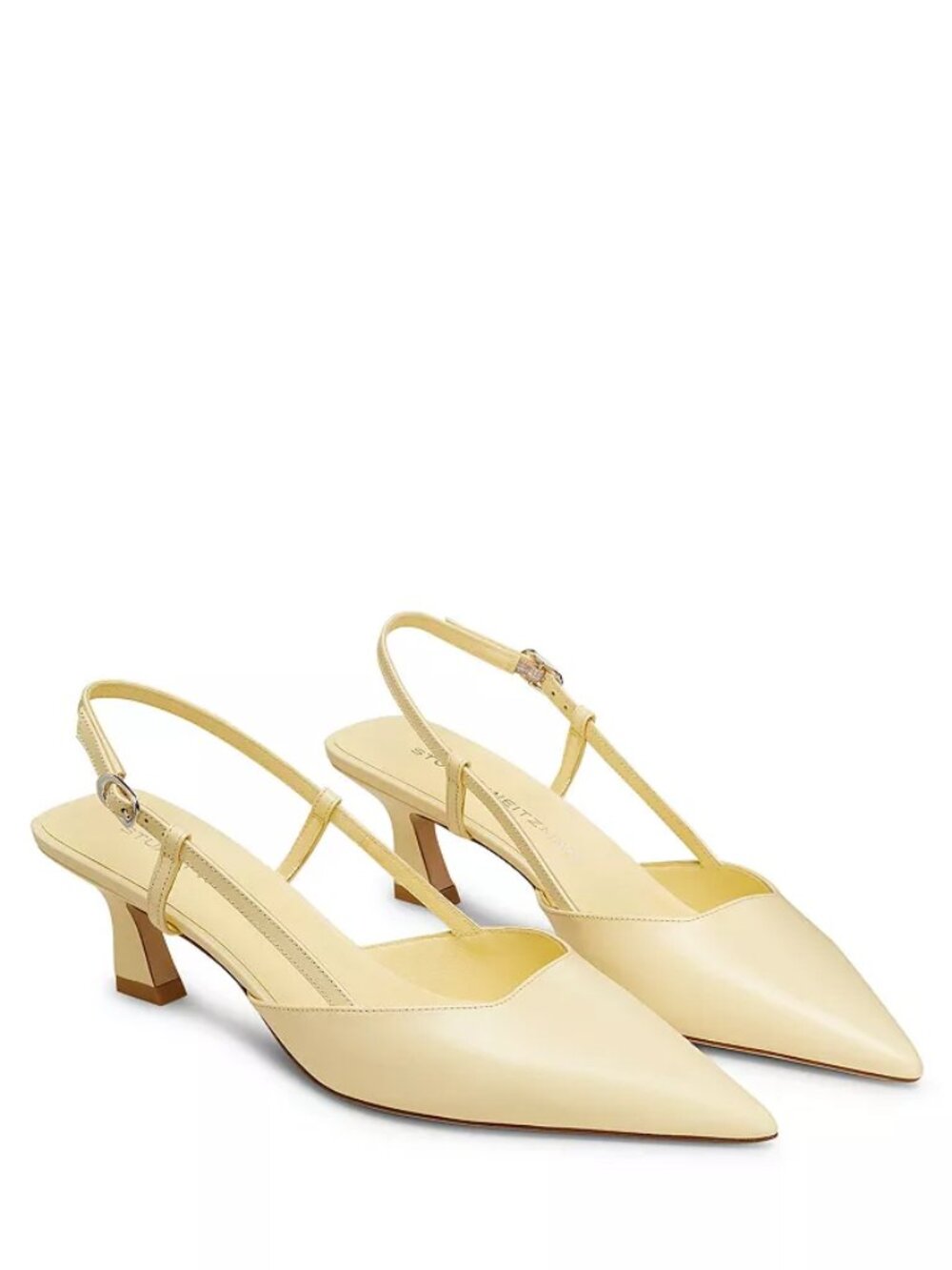 Stuart Weitzman Vinnie 50 Slingback Kitten Heels